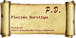 Pinczés Dorottya névjegykártya