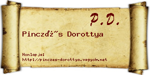 Pinczés Dorottya névjegykártya
